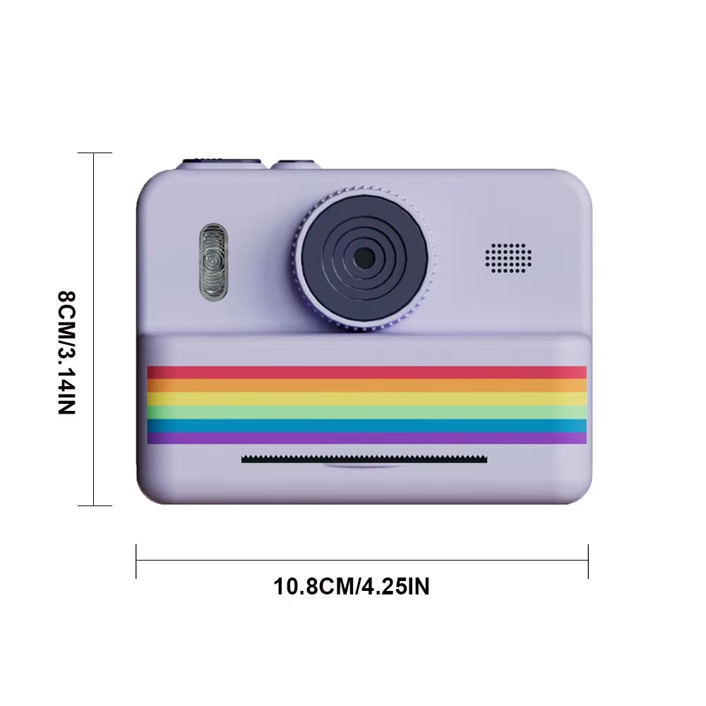 Capture the Fun! 📸✨ Instant Print Kids Camera with 1080P Video & Selfie Mode - Perfect Gift for Little Creators! 🎁👧👦
