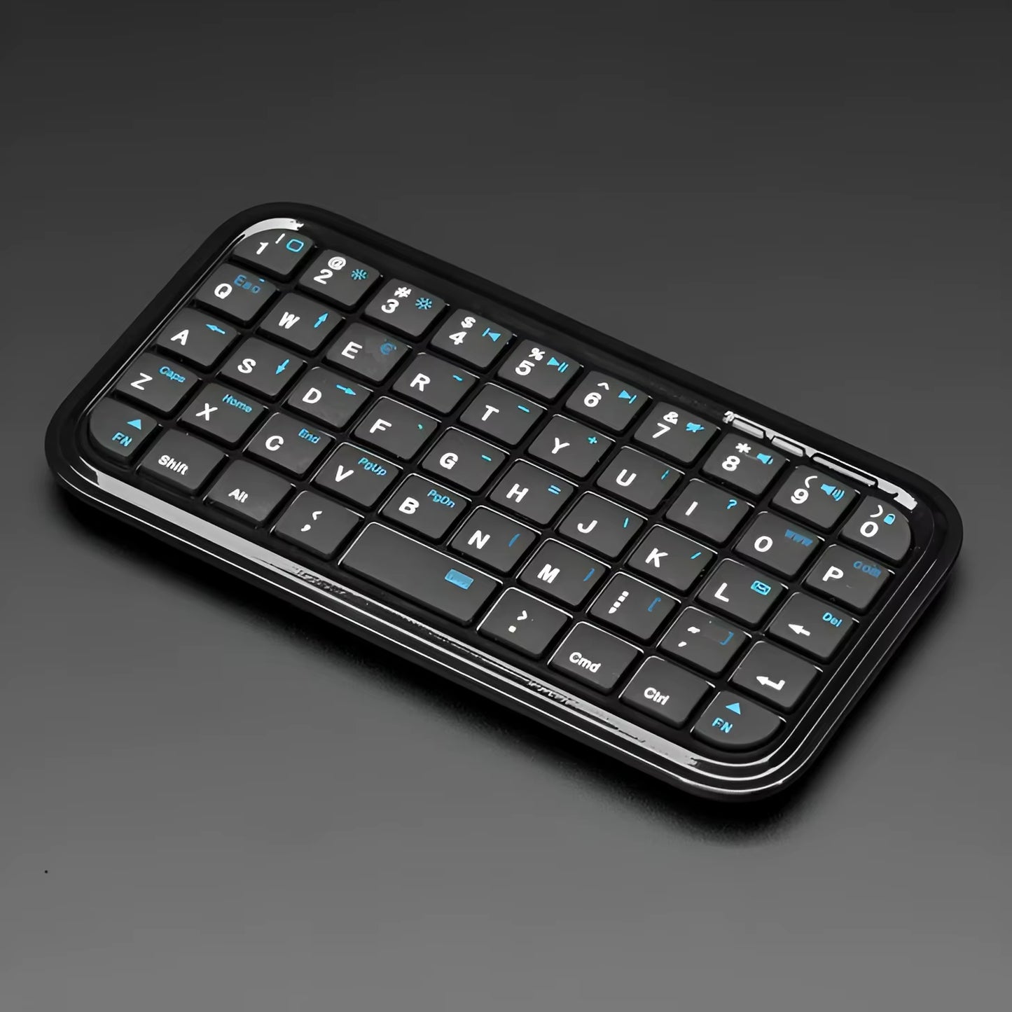 Mini Rechargeable Type-C Bluetooth 3.0 Keyboard Slim Wireless Pocket Keypad Portable 49 Keys Keyboard for Tablets Smartphones