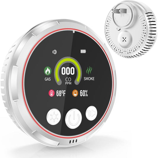 Stay Safe Anywhere! 🌍🔥 5-in-1 CO, Smoke & Gas Leak Detector - Portable & Reliable for Home, RV & Travel! 🏕️🔋 #SafetyFirst #TravelSmart