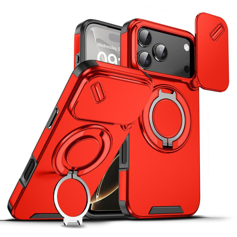 Drop-Proof Magnetic Phone Case Cover for Iphone with Built-In Stand