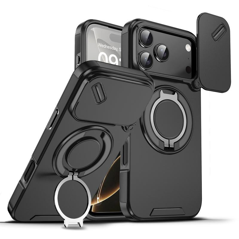Drop-Proof Magnetic Phone Case Cover for Iphone with Built-In Stand