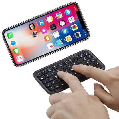 Mini Rechargeable Type-C Bluetooth 3.0 Keyboard Slim Wireless Pocket Keypad Portable 49 Keys Keyboard for Tablets Smartphones