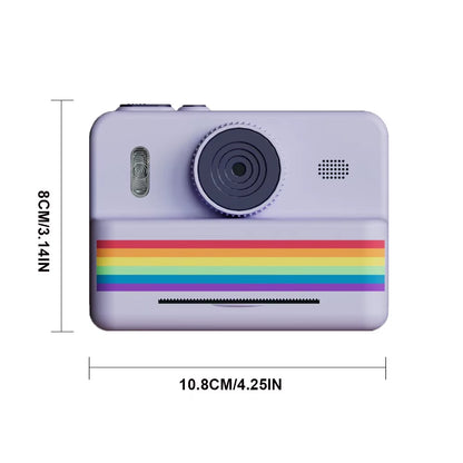 Capture the Fun! 📸✨ Instant Print Kids Camera with 1080P Video & Selfie Mode - Perfect Gift for Little Creators! 🎁👧👦
