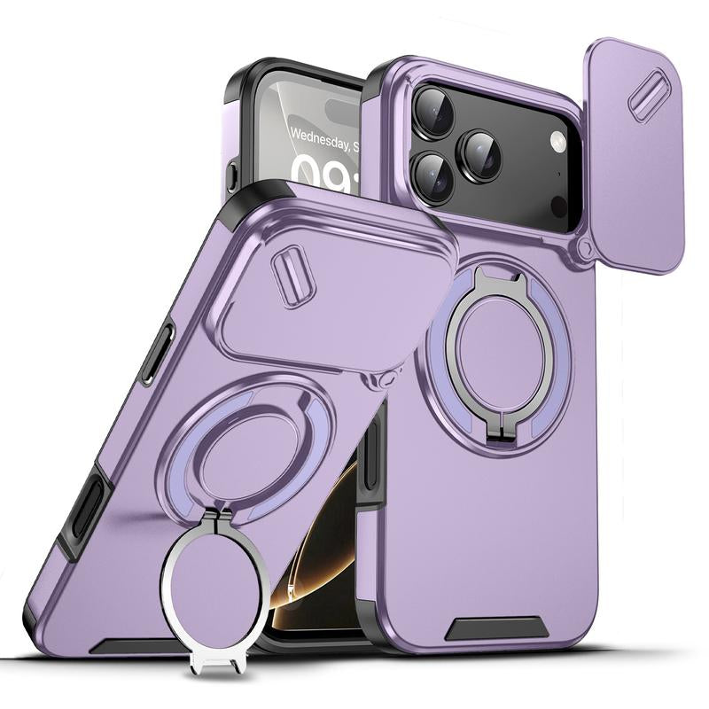 Drop-Proof Magnetic Phone Case Cover for Iphone with Built-In Stand
