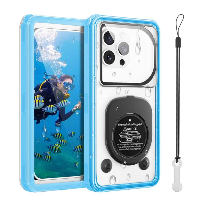 Ultimate Waterproof Phone Case for Snorkeling & Beach Adventures – IPX8 Diving Case for iPhone 16 Pro Max/15 & Galaxy S24 with 360° Full Body Protection