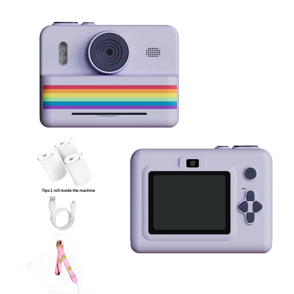 Capture the Fun! 📸✨ Instant Print Kids Camera with 1080P Video & Selfie Mode - Perfect Gift for Little Creators! 🎁👧👦