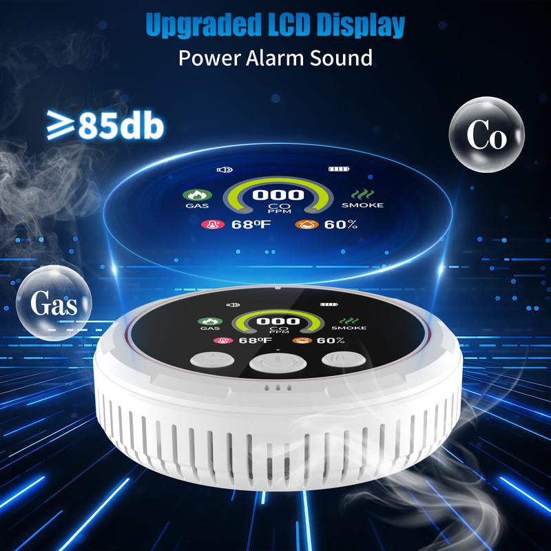 Stay Safe Anywhere! 🌍🔥 5-in-1 CO, Smoke & Gas Leak Detector - Portable & Reliable for Home, RV & Travel! 🏕️🔋 #SafetyFirst #TravelSmart